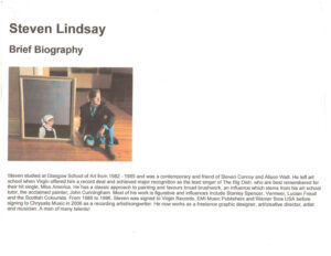 Steven Lindsay a Brief Biography